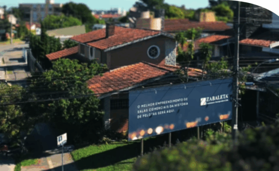 imagem aérea de onde será o empreendimento
